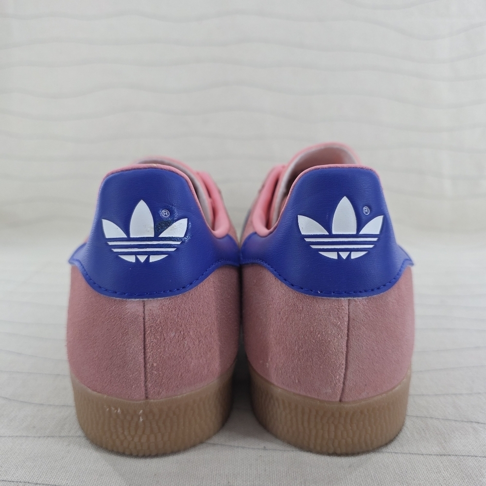 Adidas Mens Originals Gazelle Semi Pink Spark Lucid Blue Shoes JI2077 Size 10.5 - Picture 6 of 16